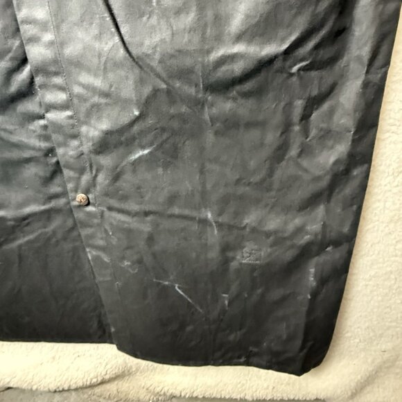 Outback Trading Co Bush Trader Duster Coat Black Medium Waxed Oilskin Western - Picture 11 of 15
